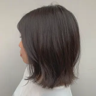 ミディアム カラー ハブヘアー ハブヘアーのヘアスタイル