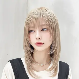 セミロング カラー メンズ特化😎パーマ メッシュ/KAITOのヘアスタイル