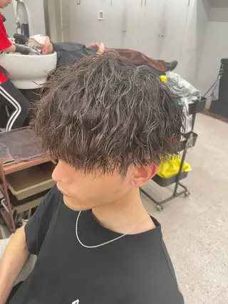 パーマ メンズ 京都河原町 メンズパーマ助川龍哉のヘアスタイル