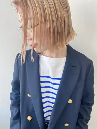 ショート カラー -福岡博多筑紫口- 大津成美のヘアスタイル