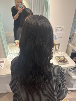 ロング パーマ CreBiA ayanoのヘアスタイル