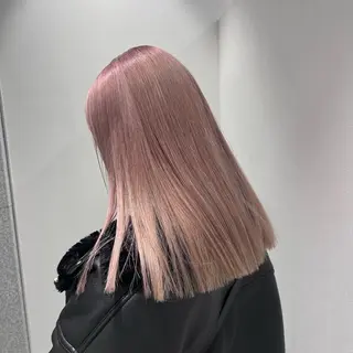 ロング カラー ラベンダー💜 グレージュ🩶のヘアスタイル