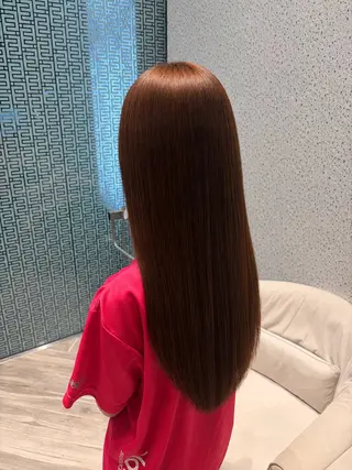 ロング カラー earth銀座 青山🩵のヘアスタイル