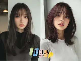 セミロング 冨山 一真のヘアスタイル