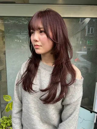 ロング アートディレクター ワダヒサノリのヘアスタイル