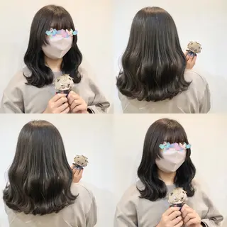 ミディアム カラー 推しカラー✨ オタク美容師ユウカのヘアスタイル