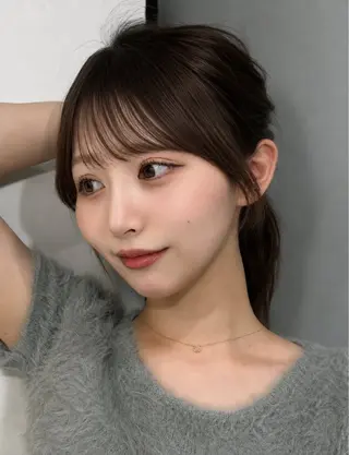 ロング 岡田 聖蘭のヘアスタイル