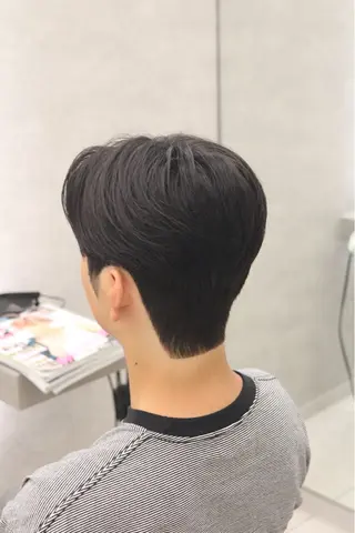 ミディアム 小野 康生のヘアスタイル