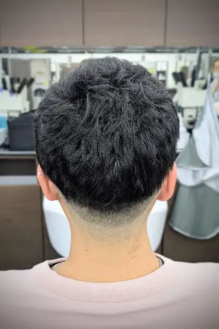 ショート パーマ 理容プラージュ燕三条 福井のヘアスタイル