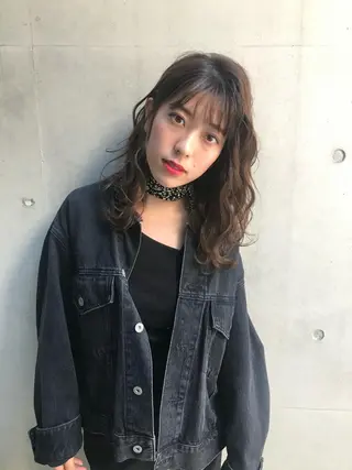 セミロング STUD YUKIのヘアスタイル