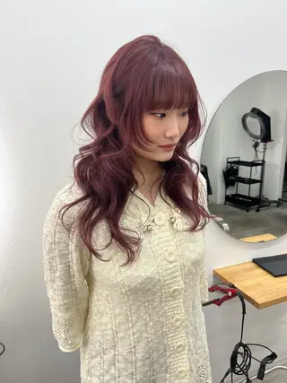 ロング カラー ベージュ⟡˖レイヤー ˖ ࣪⊹あずきのヘアスタイル
