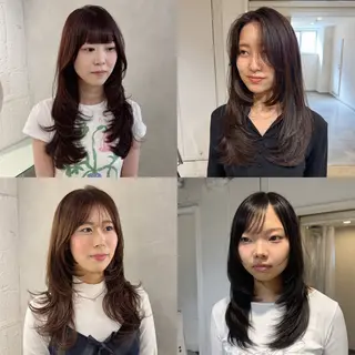 セミロング 100％可愛い顔周り 💓レイヤー/しずくのヘアスタイル