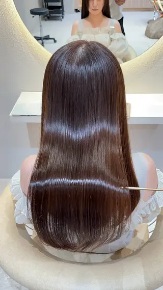 ロング 縮毛矯正✨🫧 レイヤー川村利幸のヘアスタイル