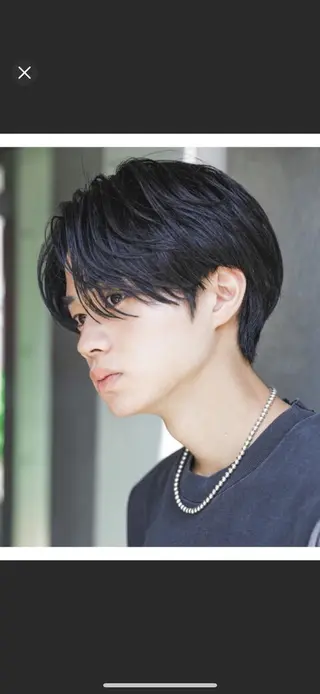ミディアム メンズ 三宅 亨表のヘアスタイル
