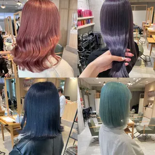 カラー オタク美容師🛍/ 酸性ストレート/艶髪のヘアスタイル