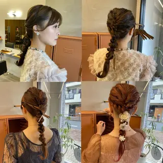 ヘアアレンジ お呼ばれヘア｜ 金山｜山本夏菜のヘアスタイル