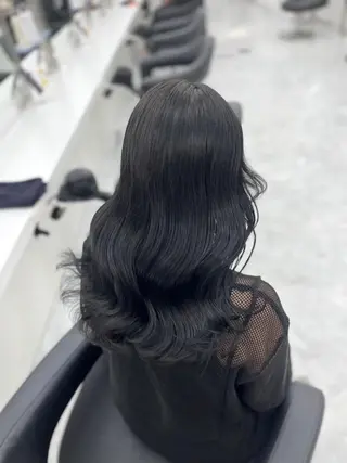 カラー 🌸春の暗髪カラー 🌸透明感ヘアのヘアスタイル
