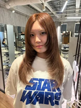 ロング 西田 美侑 /カットモデルのヘアスタイル