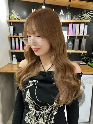 ロング カラー ヘアアレンジ 🫧透明感カラー/ ナルハ🫧のヘアスタイル