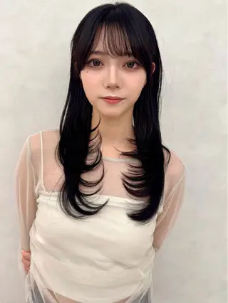 ロング カラー 今井 空のヘアスタイル