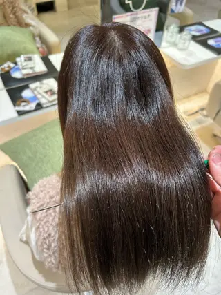 ロング 髪質改善・縮毛矯正 濱　泰賀のヘアスタイル