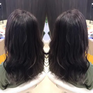 ミディアム カラー Oopsレイヤー 加藤澄都のヘアスタイル