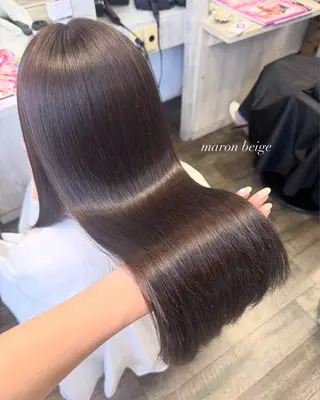 ロング カラー Rena/韓国 /ワンホンヘアのヘアスタイル