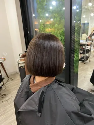 ショート カラー 韓国風 くすみカラー パーマKOUKIのヘアスタイル