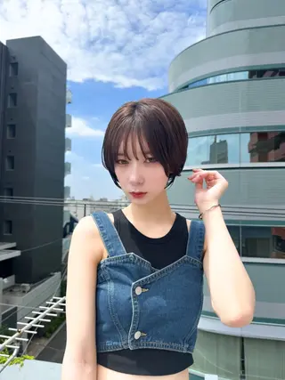 ショート カラー 360°キレイな ショートカットのヘアスタイル
