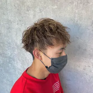 ショート パーマ メンズ 🤍透明感カラー🤍 Ryujiのヘアスタイル