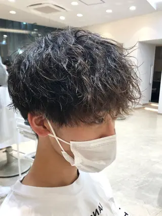 ショート パーマ メンズ 小林 優太 メンズパーマ✨のヘアスタイル