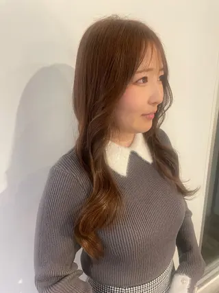 ロング カラー しのはら まどかのヘアスタイル