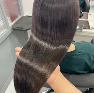 ロング カラー 艶髪×透明感カラー ののかのヘアスタイル