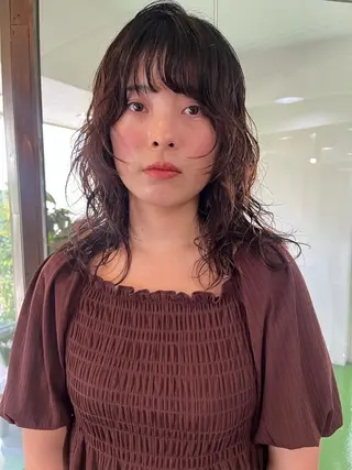 ロング パーマ 似合わせパーマ/ 山本銀次郎のヘアスタイル