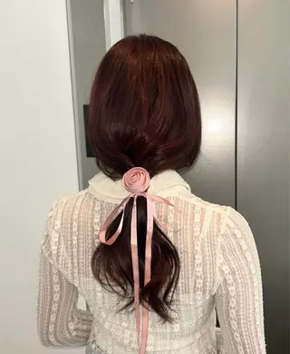 ロング カラー 💖表参道/韓国ヘア 顔周りカット/Rioのヘアスタイル