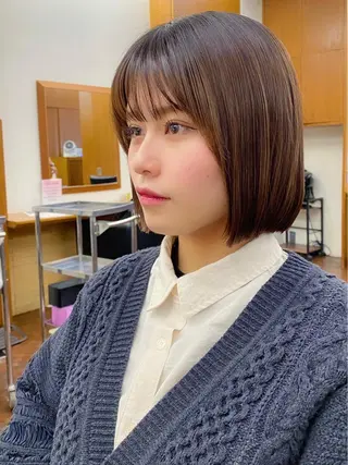 ショート 似合わせレイヤー/ ケアパーマ/高倉のヘアスタイル