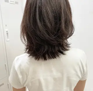 ミディアム カラー パーマ RIRI💛 ママ美容師👶🏻のヘアスタイル