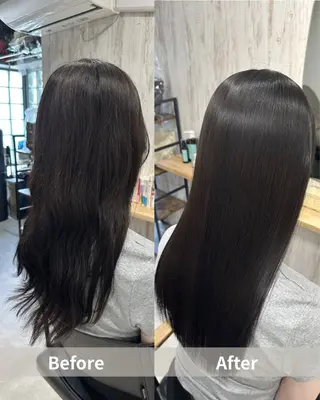 ロング カラー 鈴木 悠平のヘアスタイル