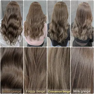 セミロング カラー ミルクティー特化 🌈島内　琢真🌈のヘアスタイル