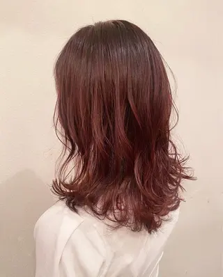 セミロング カラー 🌈🌸あおき みちる🌟💗のヘアスタイル