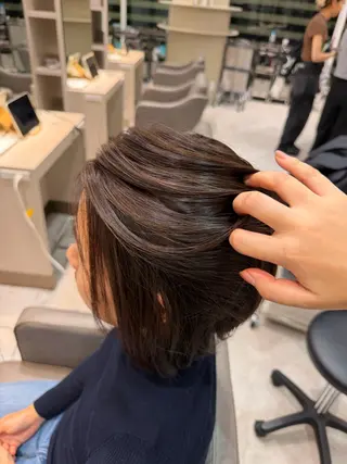 ショート ハイライト/パーマ /ヒナのヘアスタイル