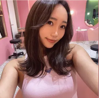 セミロング MIRIM栄 野田航生のヘアスタイル