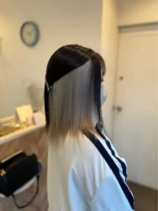 ミディアム ブリーチカラー HAZUKI🦖のヘアスタイル