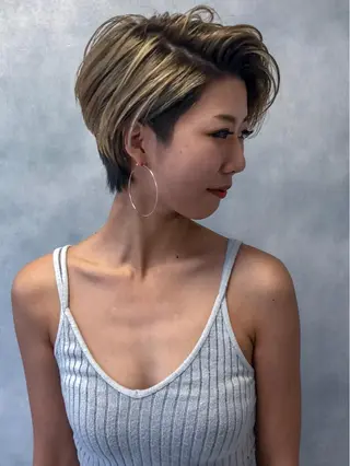 ショート カラー welring hair salonのヘアスタイル