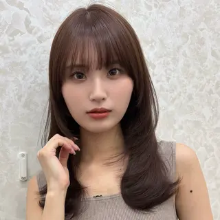 セミロング カラー 暗色カラー/レイヤー 🩶KAITOのヘアスタイル