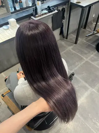 セミロング カラー 透明感♥韓国ヘア HINAのヘアスタイル