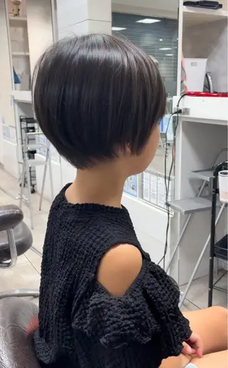 ショート カラー キッズ 似合わせ/前髪カット /店長 村上直也のヘアスタイル