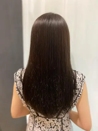 セミロング パーマ 田中 アキオのヘアスタイル