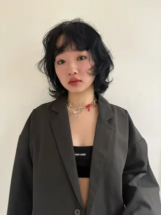 ミディアム 💡曲がるストレート /レイヤー松本隼人のヘアスタイル