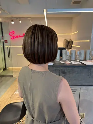 ショート カラー 似合わせ特化❤️ カット/パーマ/梅田のヘアスタイル